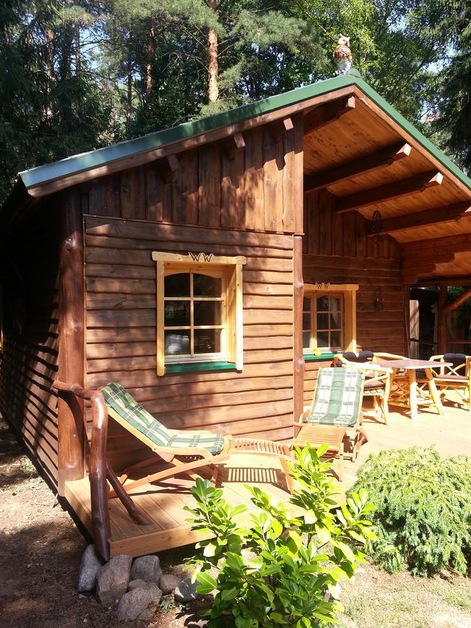Holzhaus Waldwichtel Am Wald Und See Neuruppin Esterno foto
